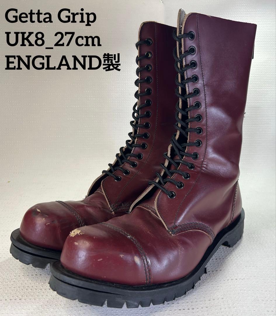 UK8_27cm Getta Grip 14ホールブーツ ENGLAND ゲッタ