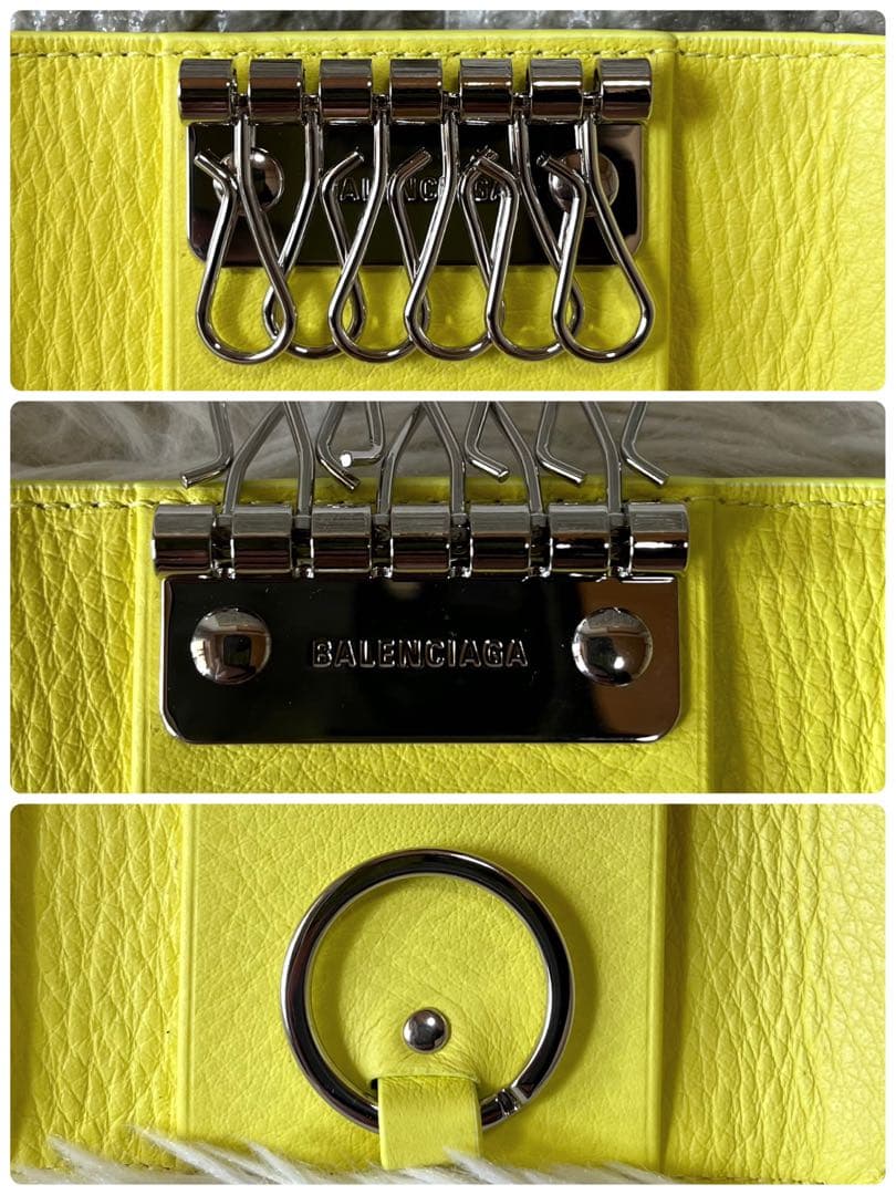 【新品未使用】バレンシアガ　ペーパー　6連　キーケース