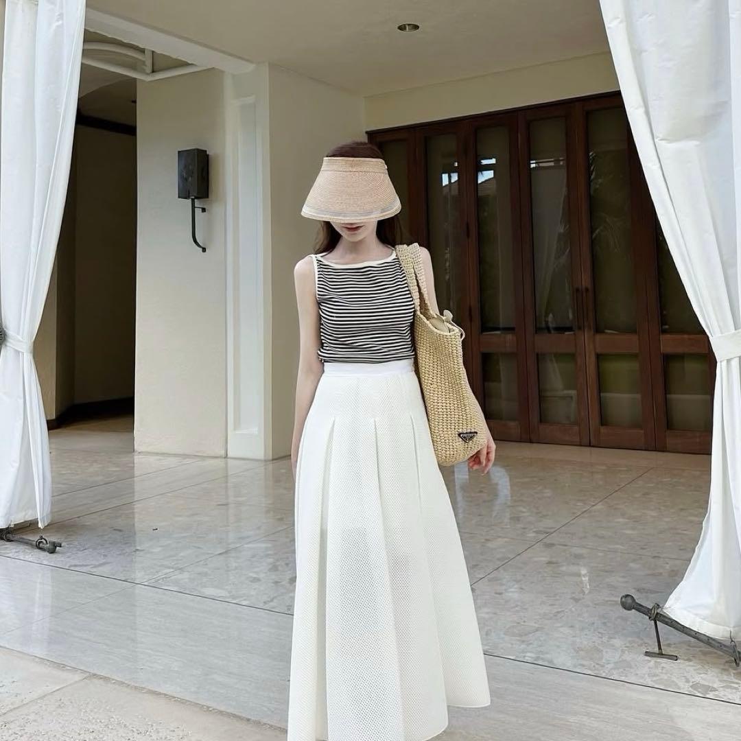 【新品】CA4LA×Acka satin ribbon sun visor 帽子