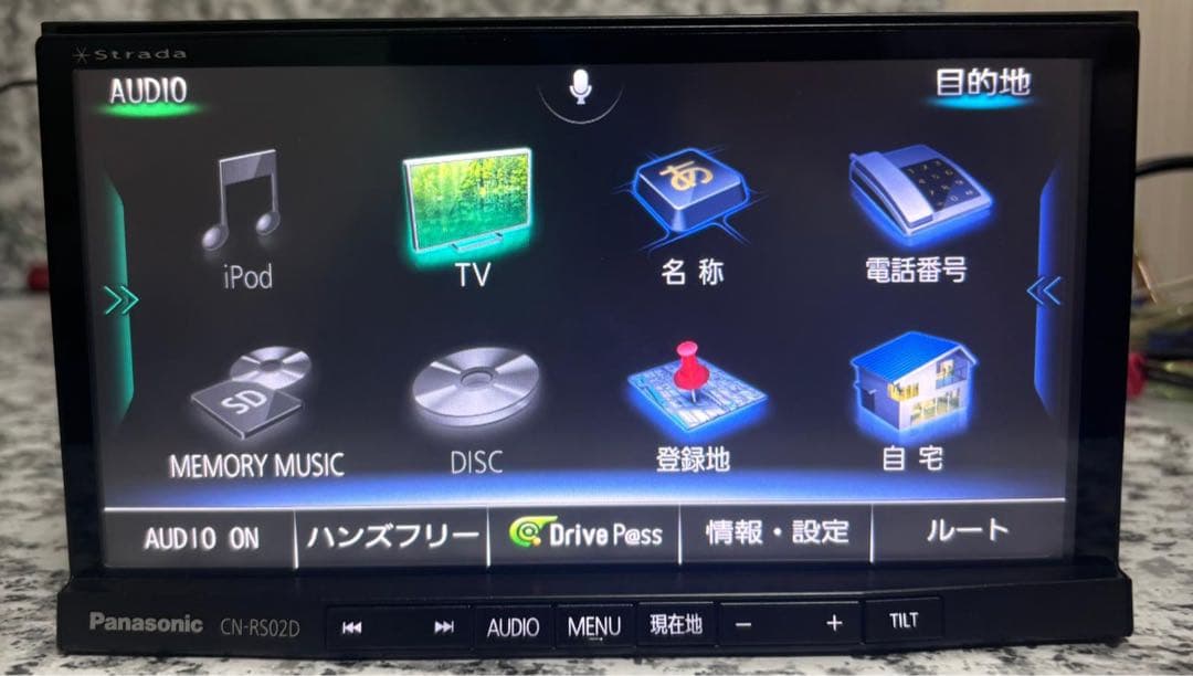 パナソニックCN-RS02D HDMI/TV(新しいGPSとTVアンテナ付属