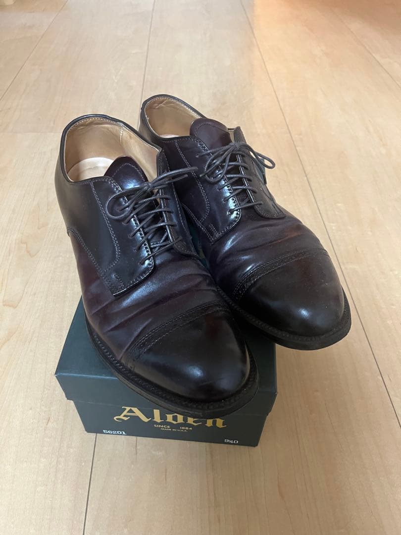 y*n様 Alden 56201 バーガンディー9D コードバン