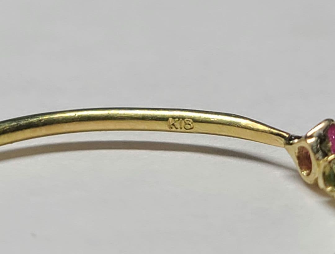 幻の共演★バターリャパライバトルマリン&ワーワー鉱山産レッドベリルリング18金★