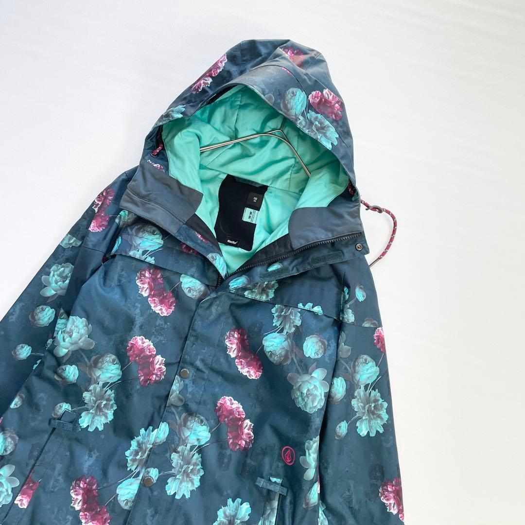 4439【極美品】ボルコム スノボウェア ジャケット 花柄 総柄 レディース