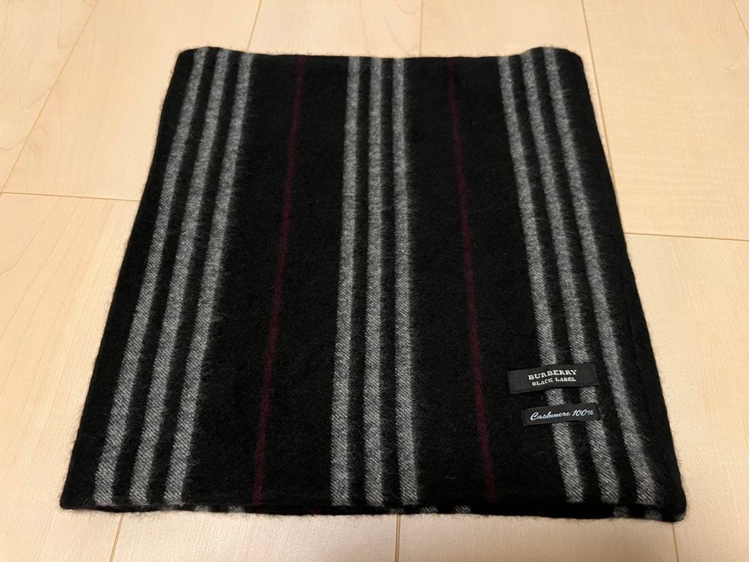 バーバリー　スヌード　ネックウォーマー　マフラー ブラック　美品