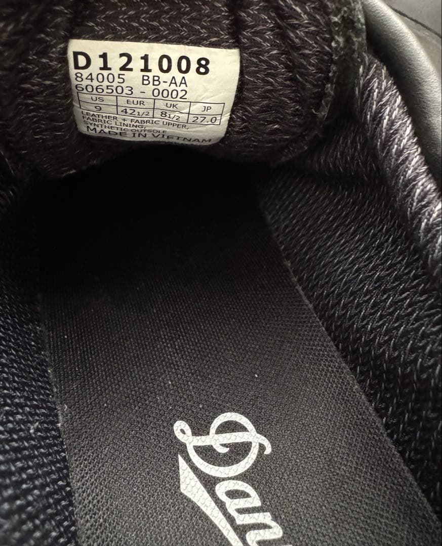 ダナーフィールド LOW BLACK/BLACK