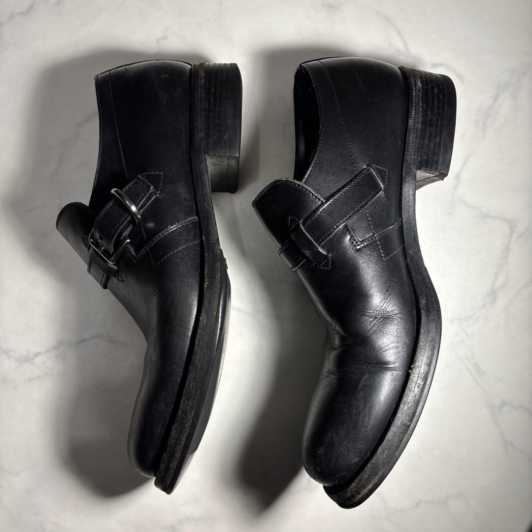 靴 PRADA belted leather shoes archive
