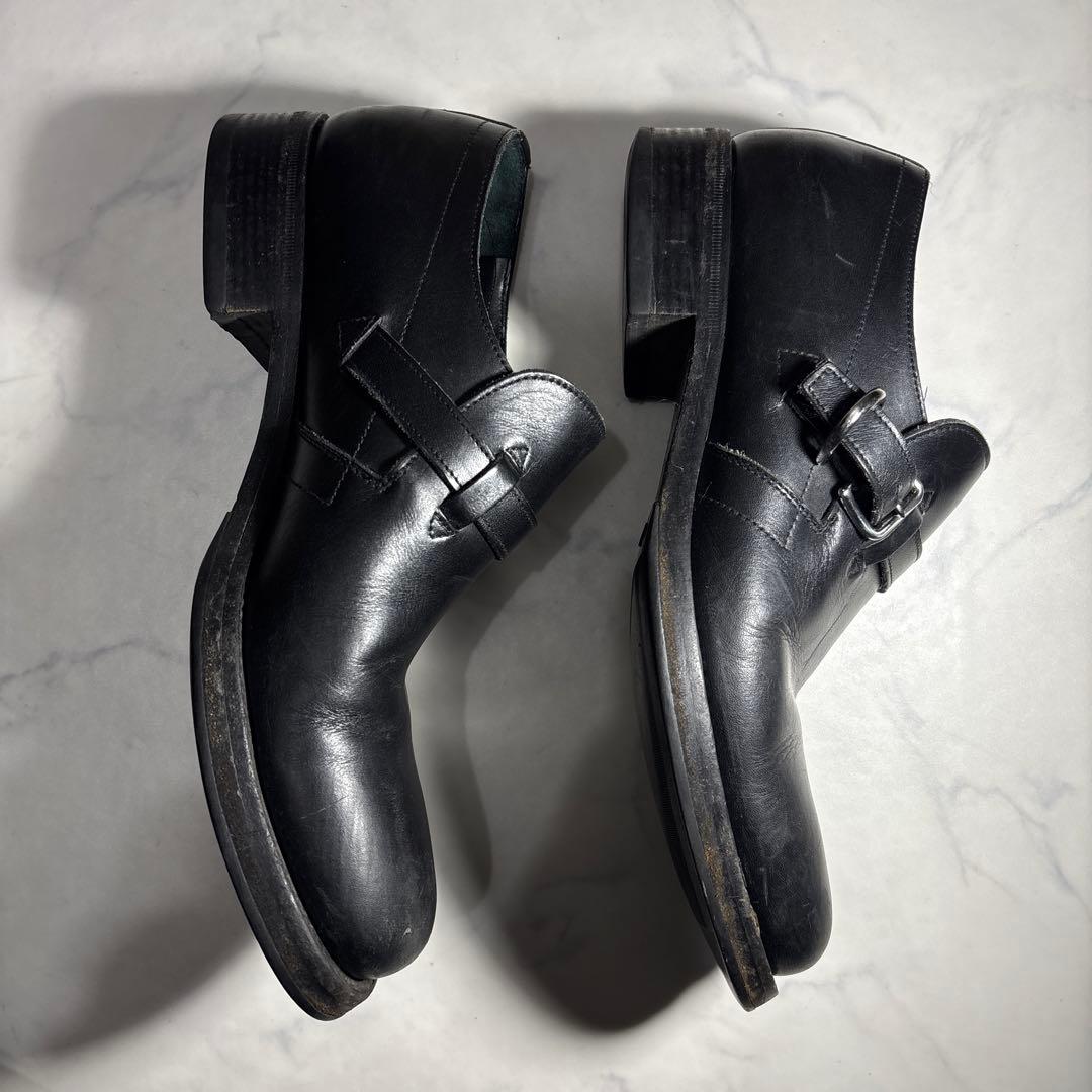 靴 PRADA belted leather shoes archive