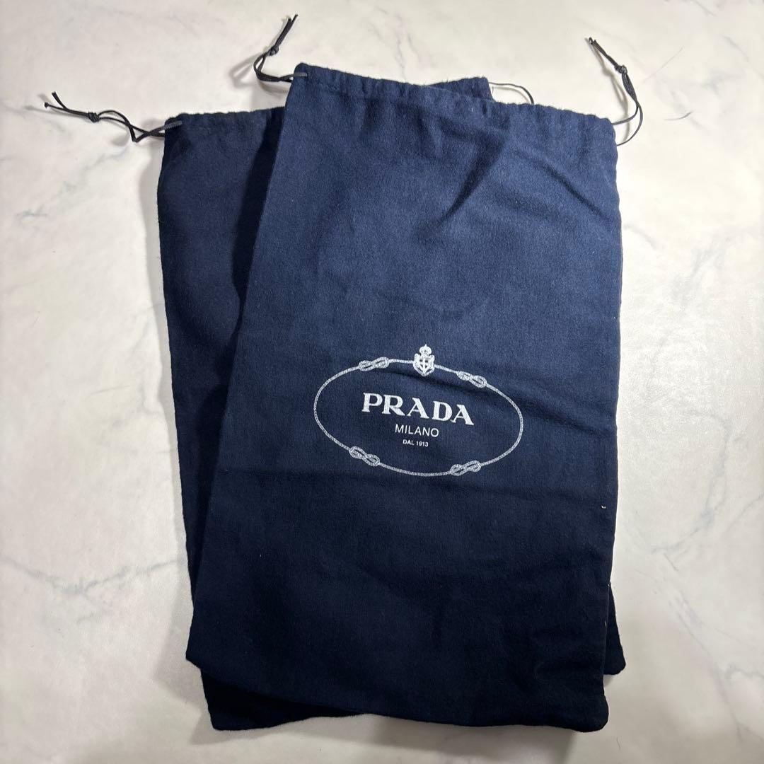 靴 PRADA belted leather shoes archive