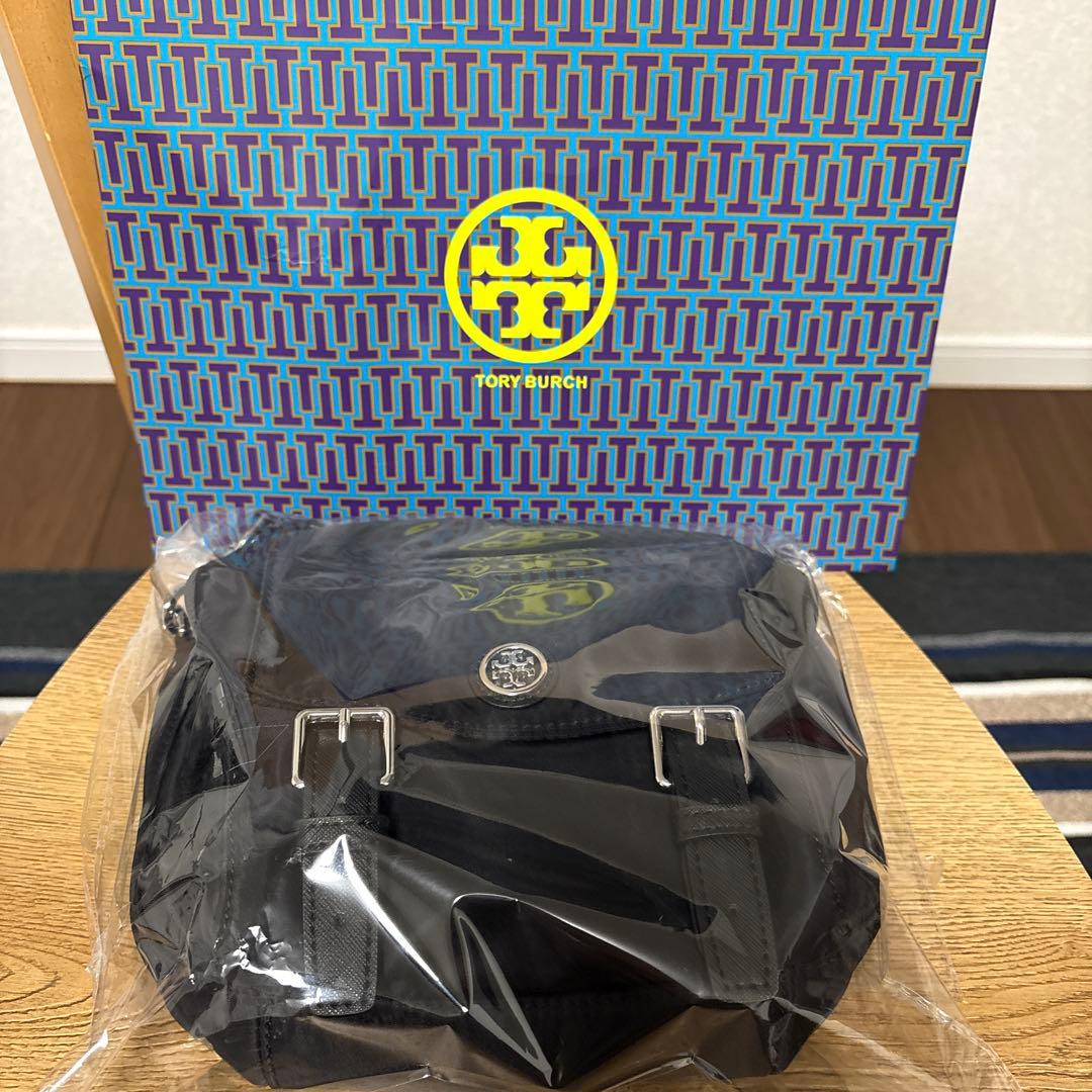 TORY BURCH トリーバーチ ナイロンショルダーバッグ ブラック