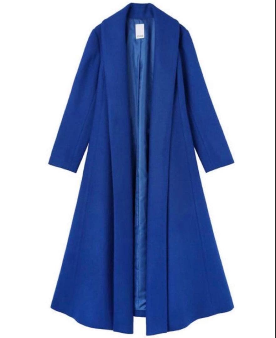 JENNE ウールコート ロイヤルブルー 希少Lサイズ