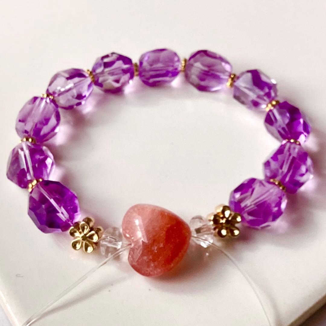 yy★ブレスレット ストロベリークォーツ ♪ 384