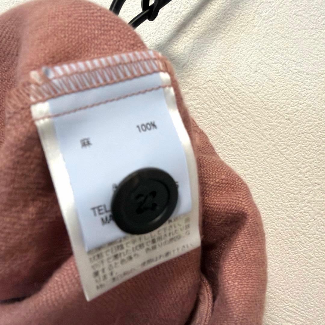 prit フレンチリネンツイル起毛　オールインワン　ダスティピンク