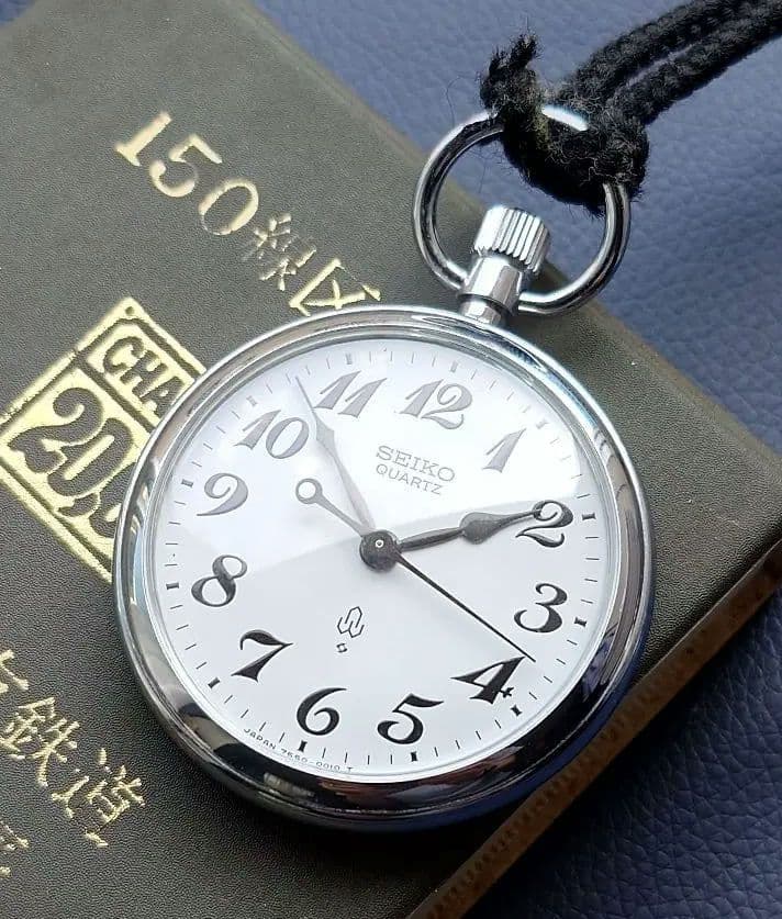 ベ*ん様 【チャレンジ20000キロ刻印あり/稼働】SEIKOセイコー 鉄道時計