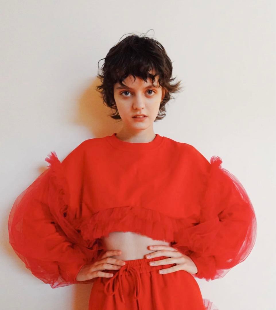 ユ*読様 VIVIANO × JURK Cropped Tulle Sweats