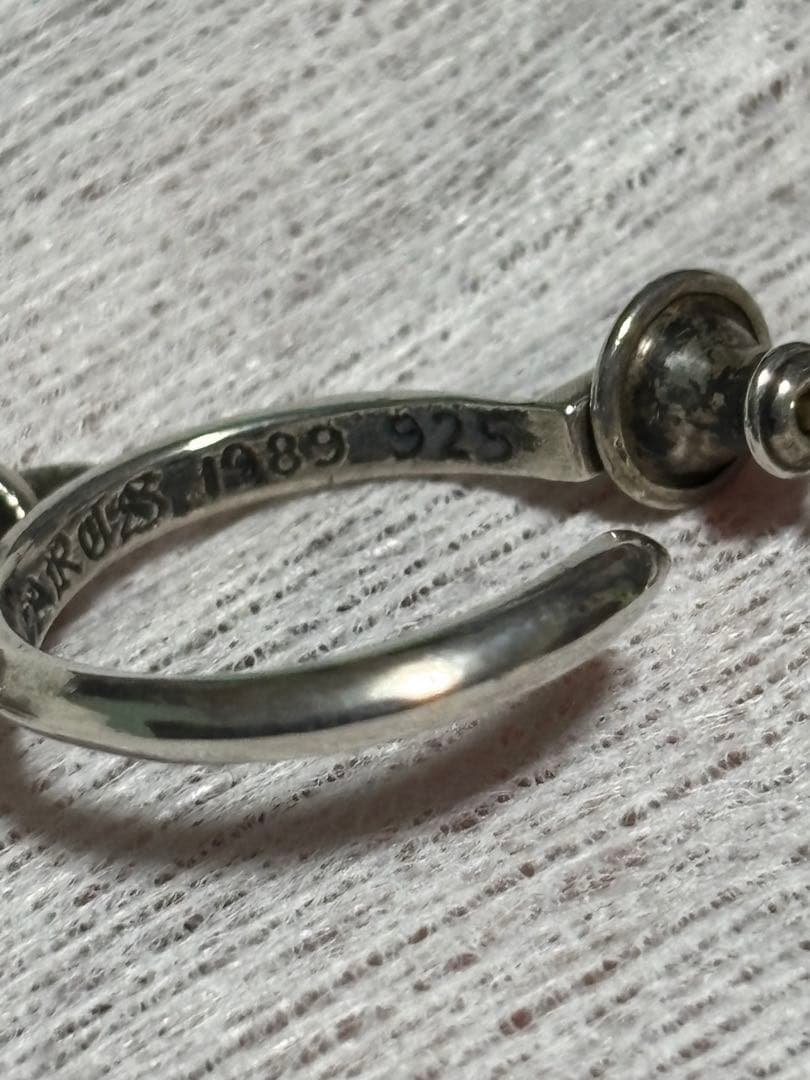 クロムハーツ　シルバー クロスモチーフ ピアス(片耳用)