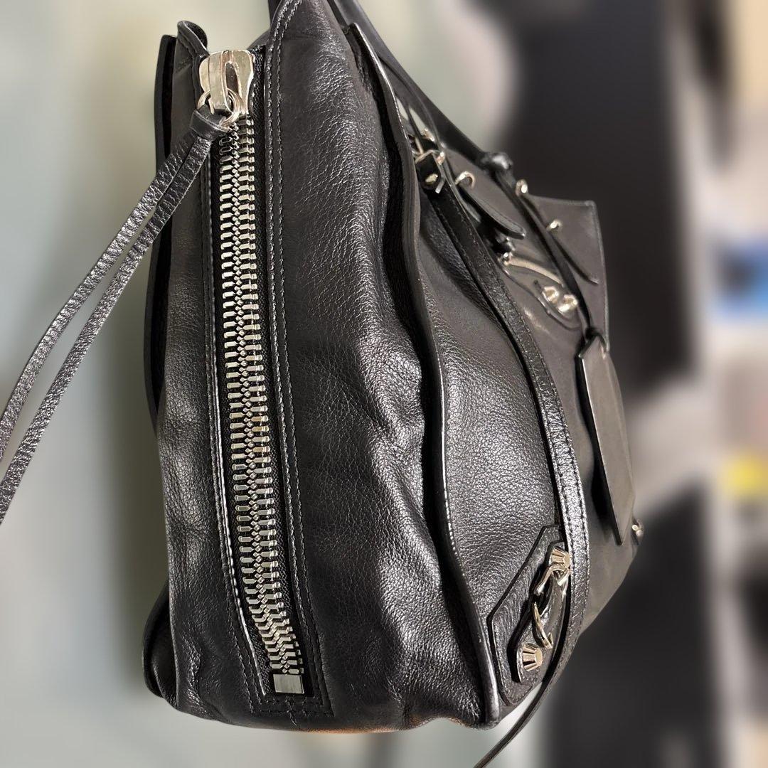 バレンシアガ　ペーパーバッグ　ブラック　ミディアム