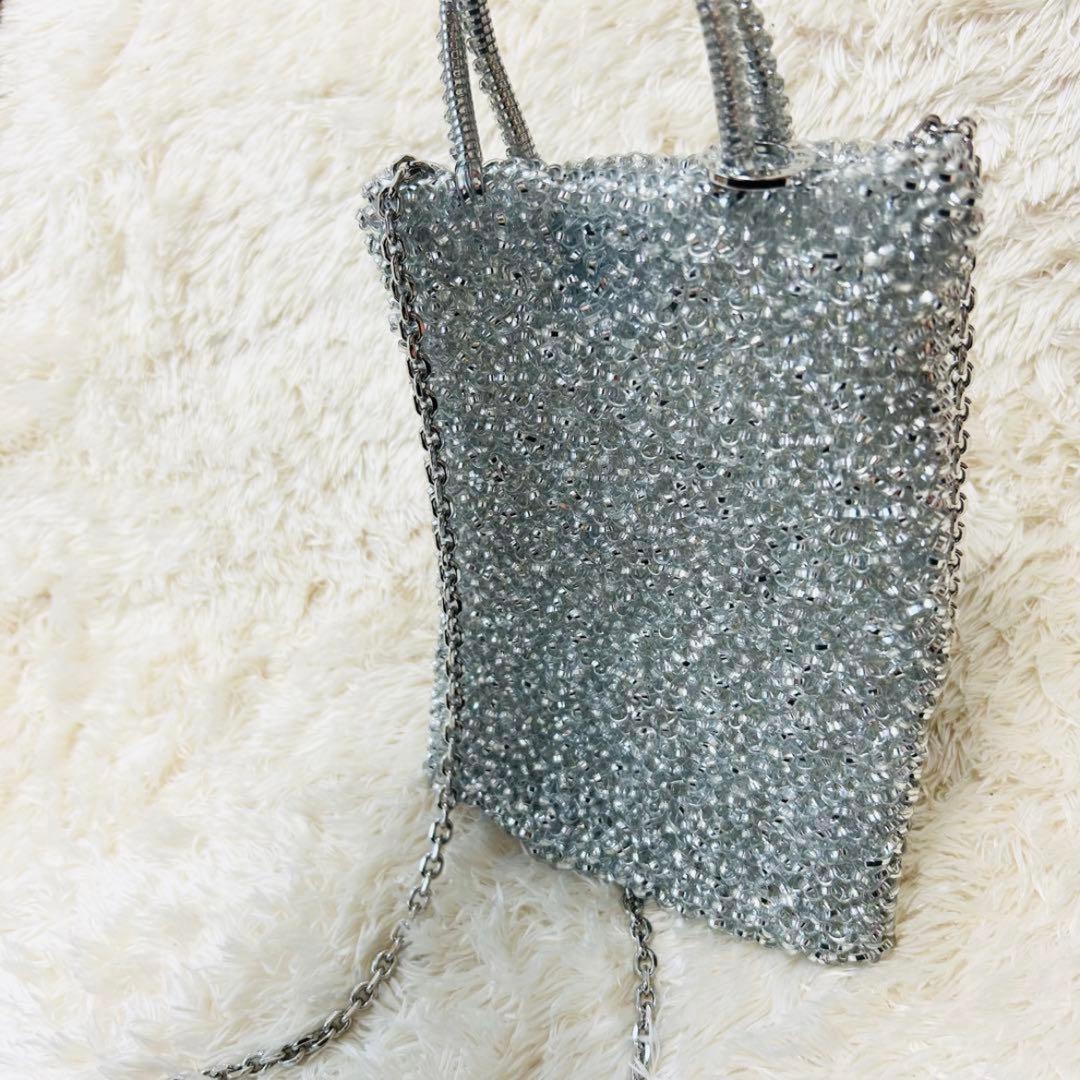 アンテプリマ　ショルダーバッグ　スタンダード　スクエア 縦長　シルバー