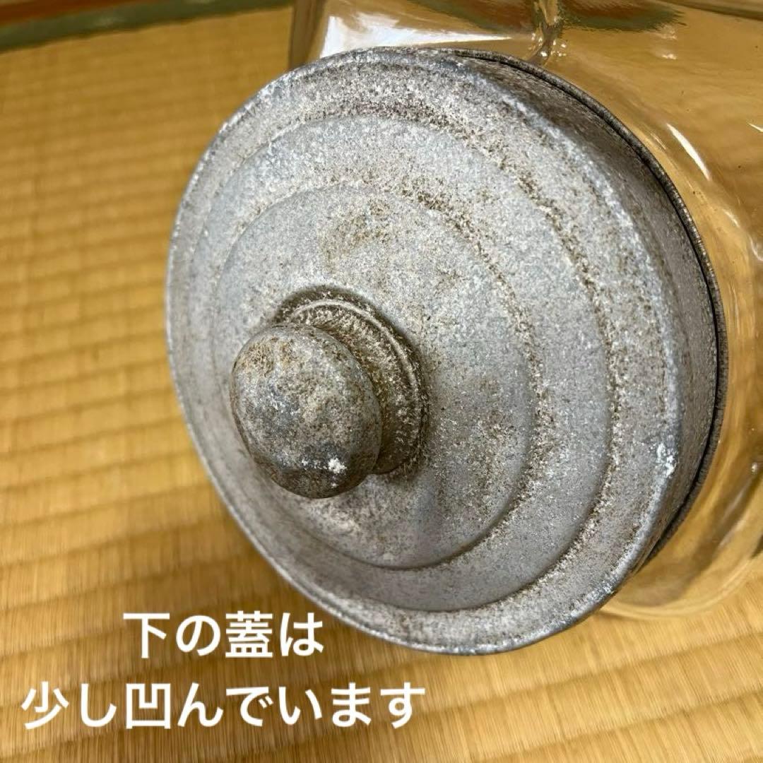 ガラス瓶　アンティーク　和ガラス　駄菓子屋　二つ蓋　レトロ　ヴィンテージ　硝子①