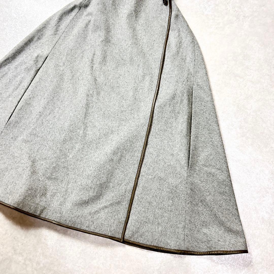 【美品】エストネーション　estnation カシミヤビーバーケープコート