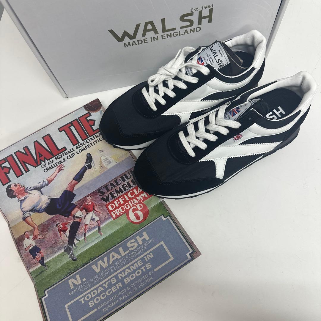 WALSH スニーカー ブラック/ホワイト　6(24.5cm-25cm)