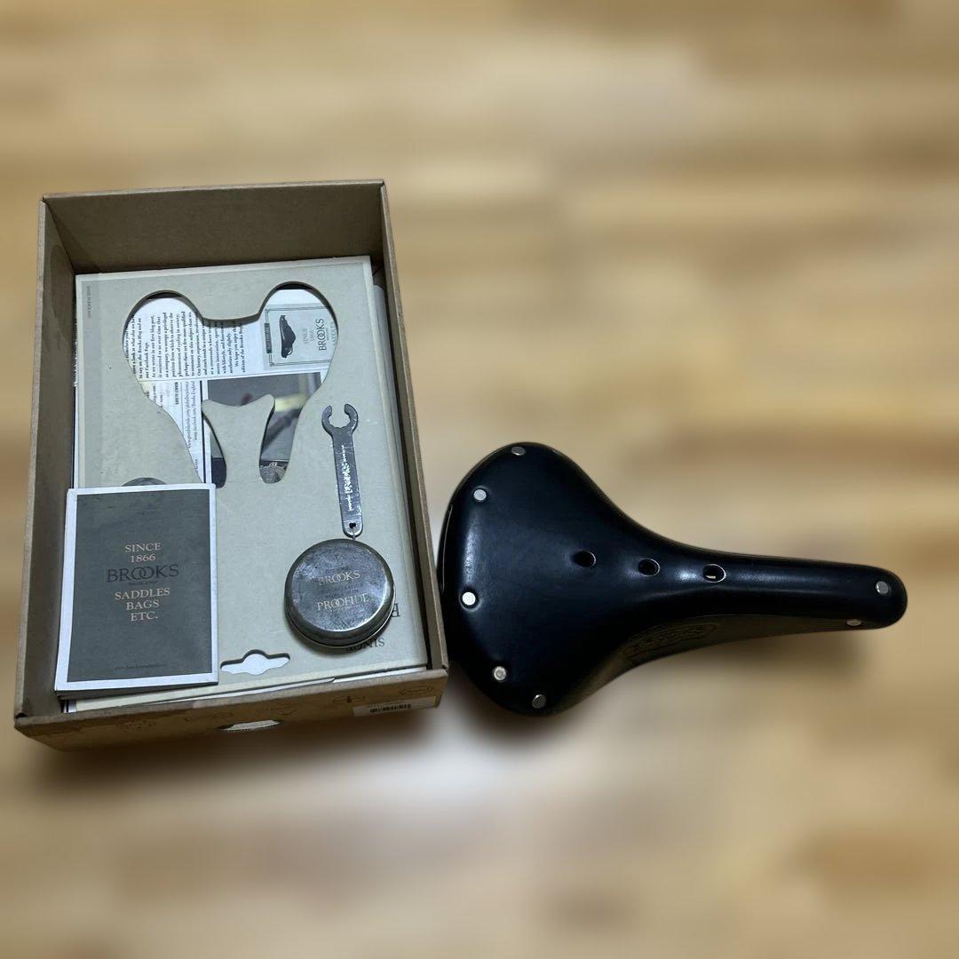 BROOKS ブラックレザーサドル