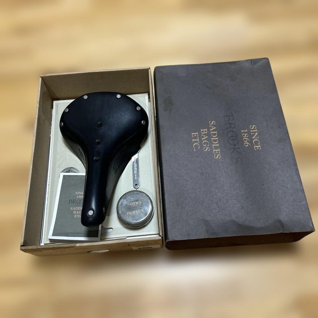 BROOKS ブラックレザーサドル
