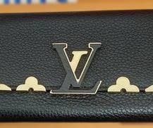 LOUIS VUITTON 黒 長財布　ポルトフォイヌ・カプシーヌ