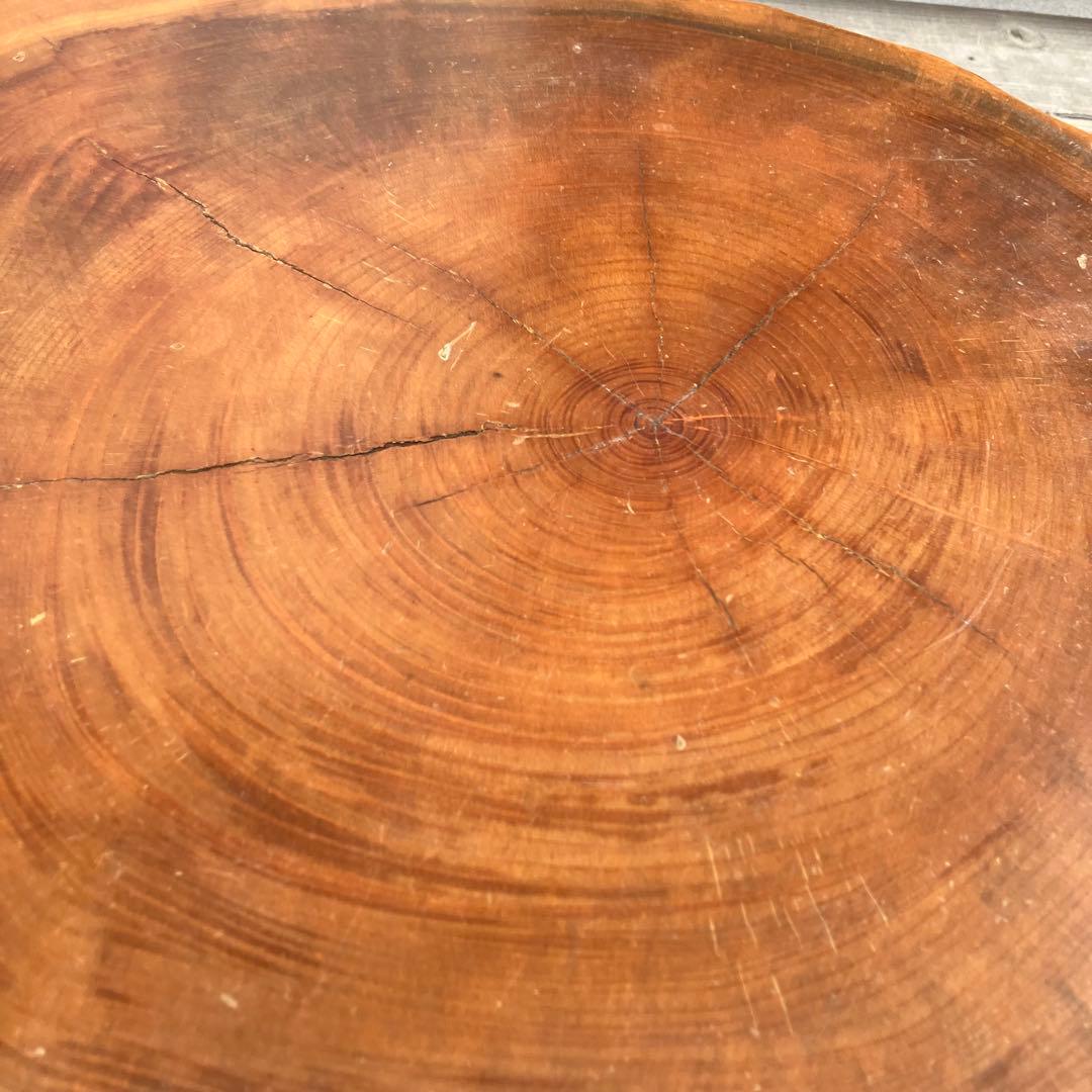 昭和レトロ 木製 天然木 欅材 一枚板 脚付き 小型 座卓 センターテーブル