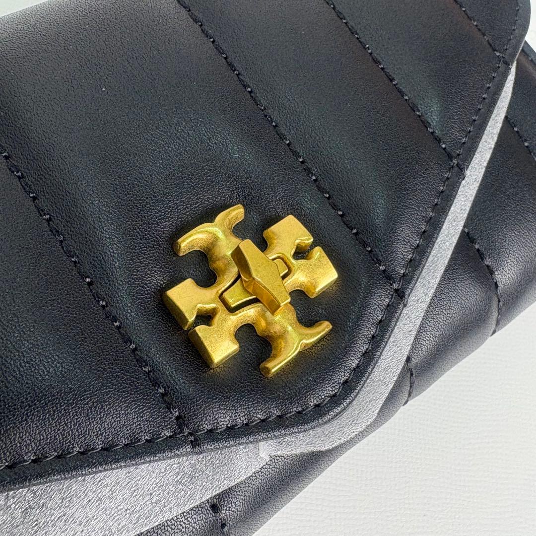 【箱付き】 Tory Burch キラ ターンロック 長財布 ブラック