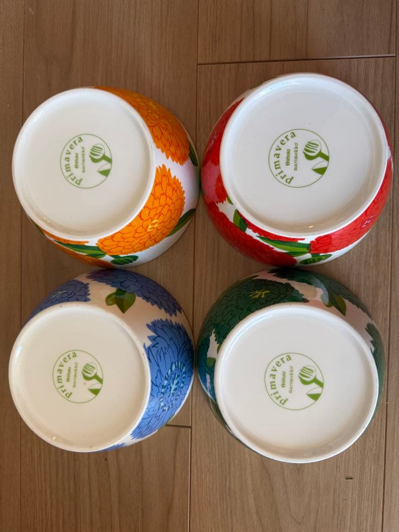 値下げ！イッタラ×マリメッコ　プリマヴェーラボウル　4色セット　まとめ売り