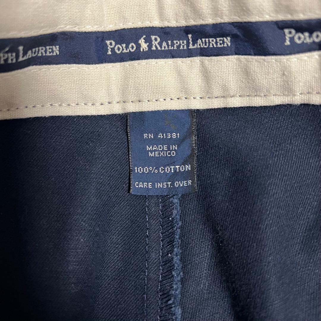 極美品　90s ANDREW PANT W36 L30 ネイビー　ポロチノ