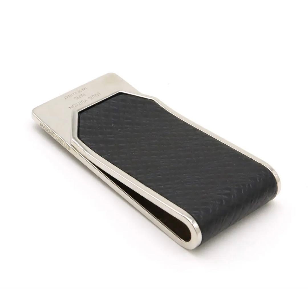 ルイヴィトン　マネークリップ　札ばさみ アルドワーズブラック 黒 シルバー