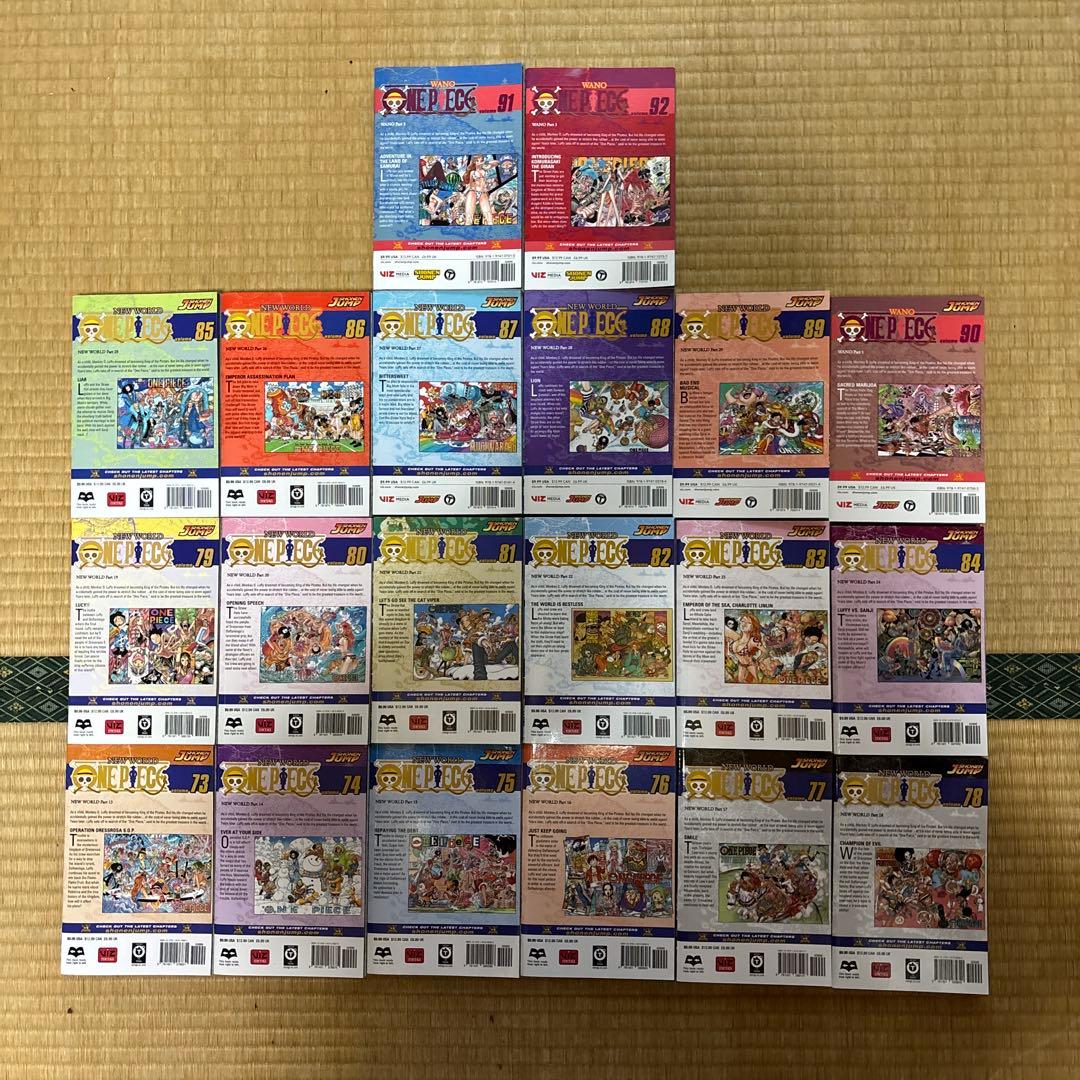 ワンピース漫画英語版1巻〜92巻