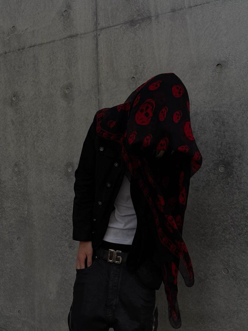 ALEXANDER MCQUEEN スカルプリント ストール