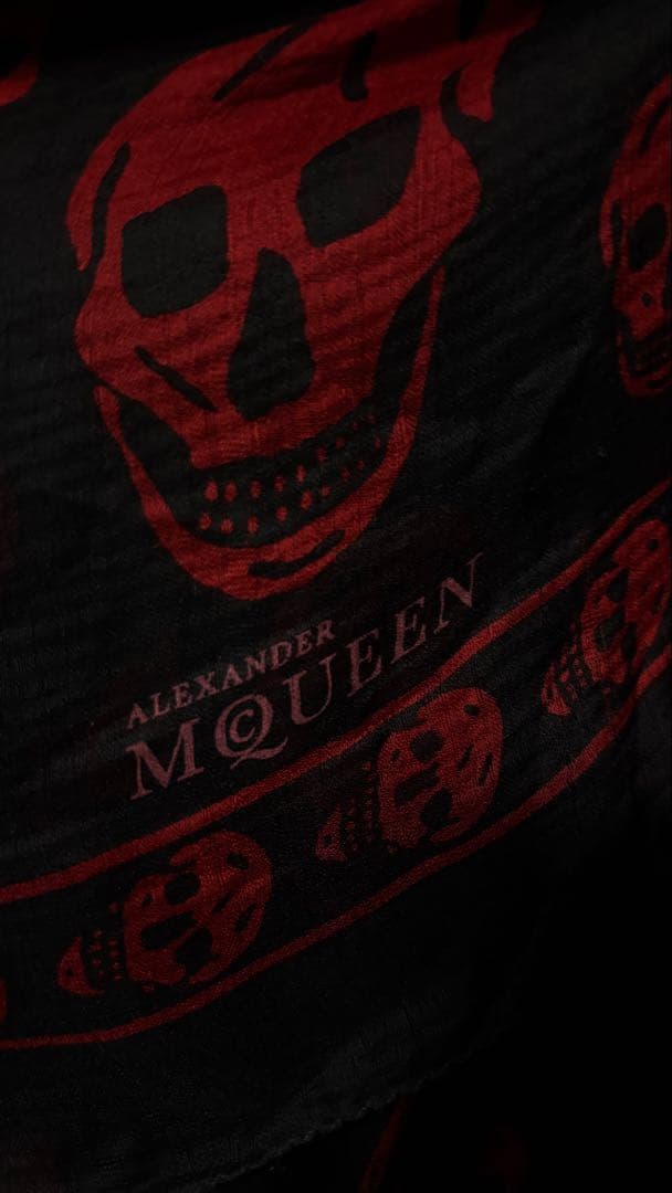 ALEXANDER MCQUEEN スカルプリント ストール