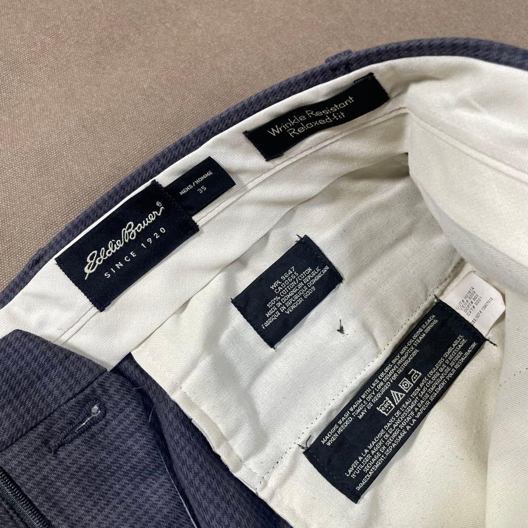 90s エディーバウアー 2タック スラックス ビンテージ usa old 千鳥