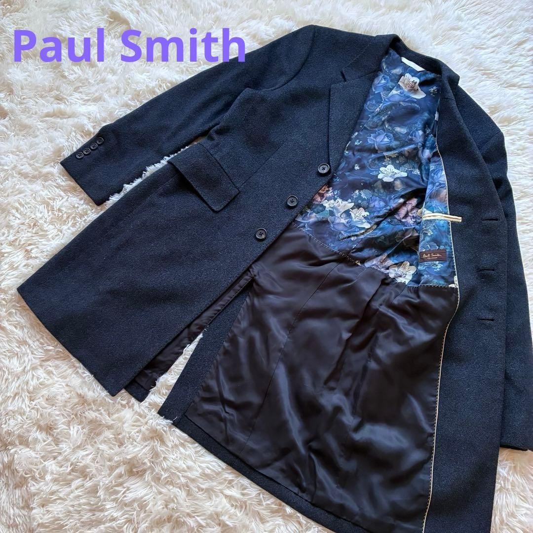 ポールスミスコレクションPaulSmithカシミヤ100%チェスターコート S