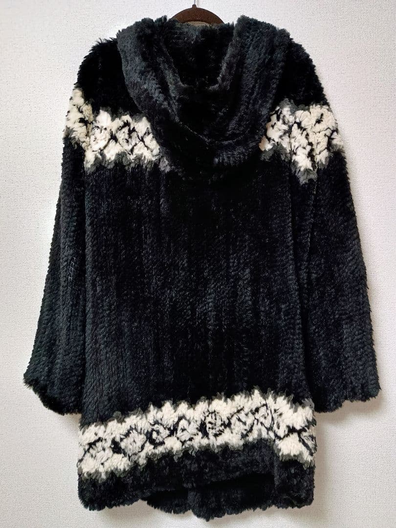 BACKLASH ラビットファー コート ダッフル