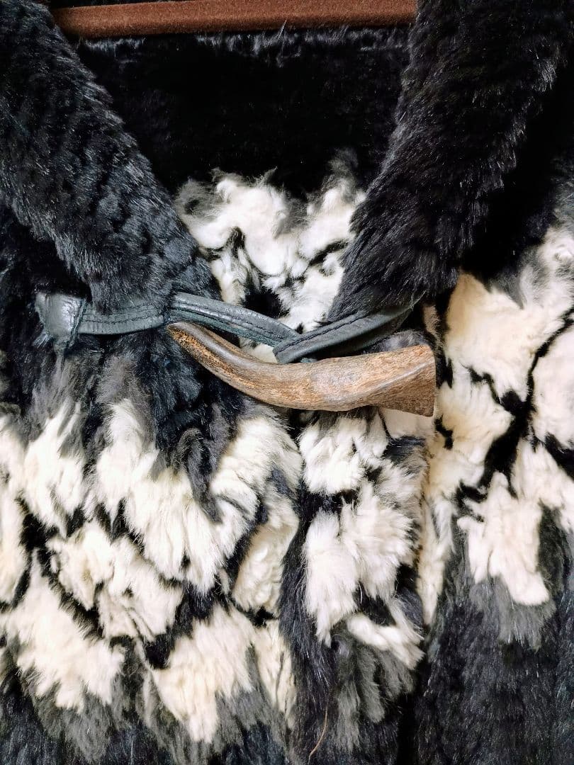 BACKLASH ラビットファー コート ダッフル