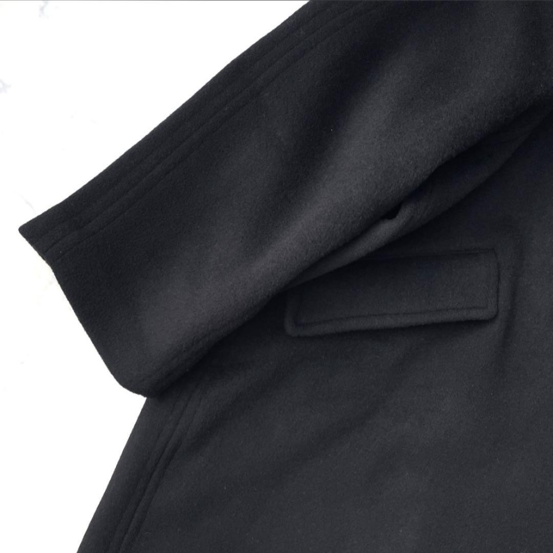 シップスエニィ 25AW バルマカーン コクーンコート ロング ウール ブラック