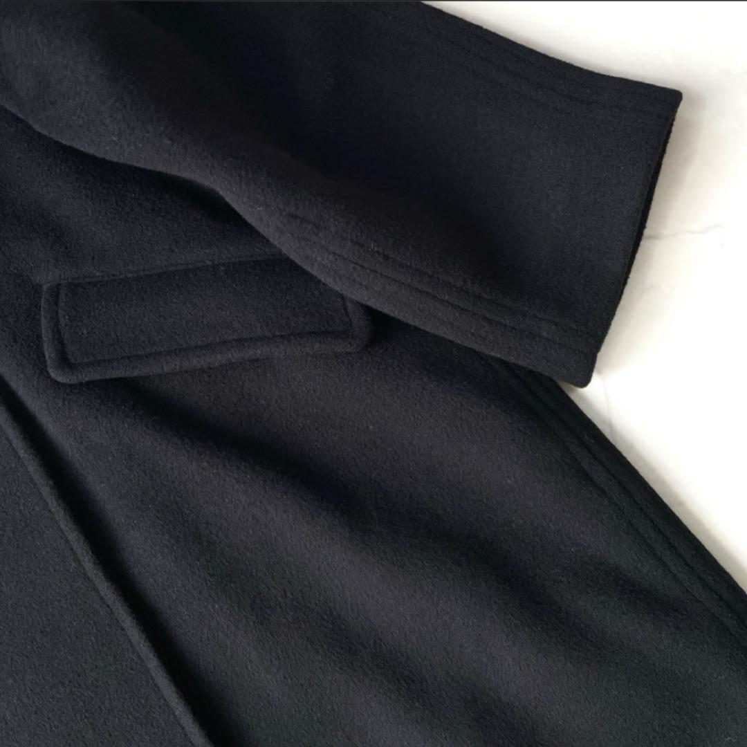 シップスエニィ 25AW バルマカーン コクーンコート ロング ウール ブラック