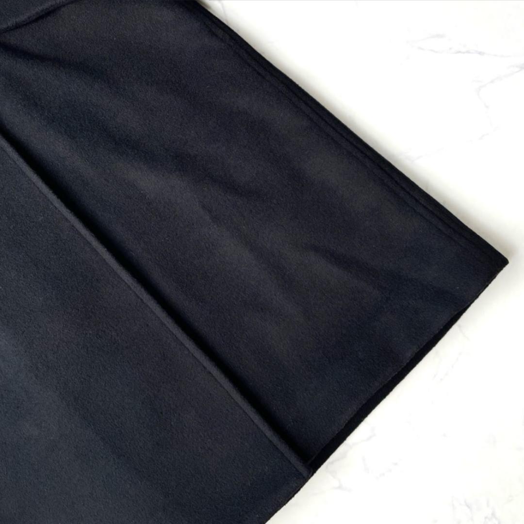 シップスエニィ 25AW バルマカーン コクーンコート ロング ウール ブラック