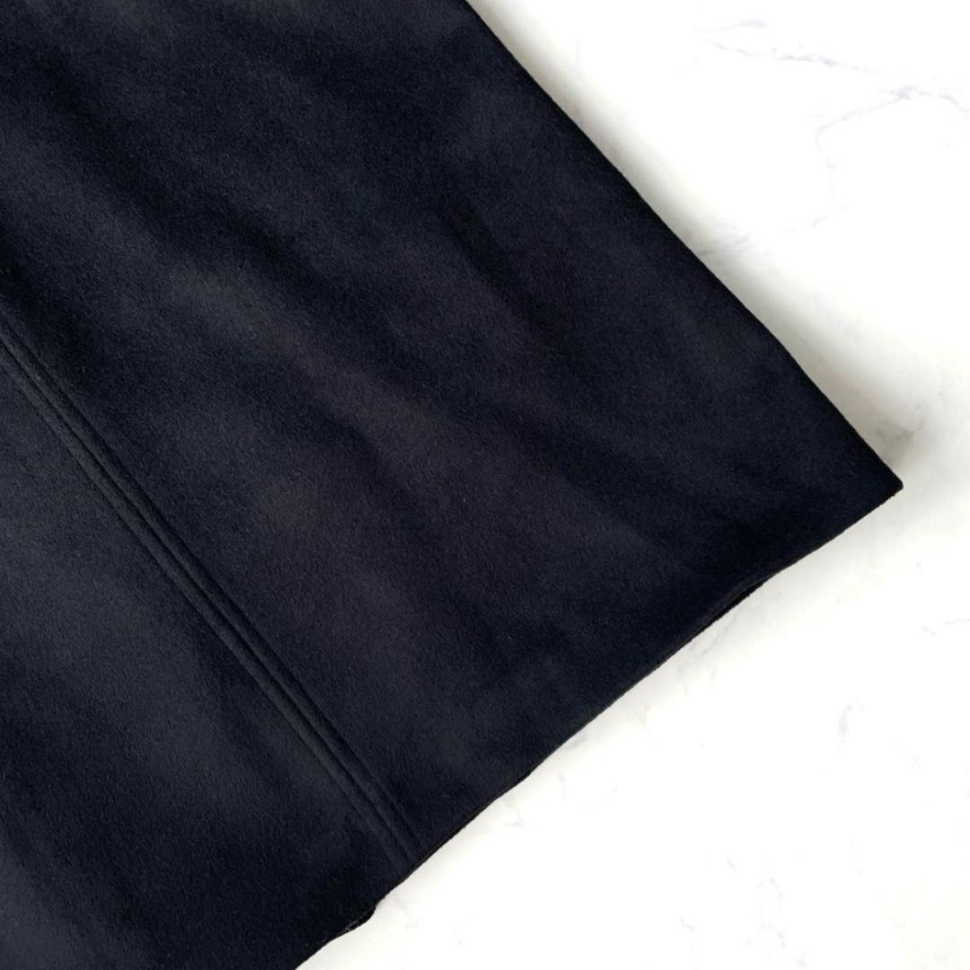 シップスエニィ 25AW バルマカーン コクーンコート ロング ウール ブラック