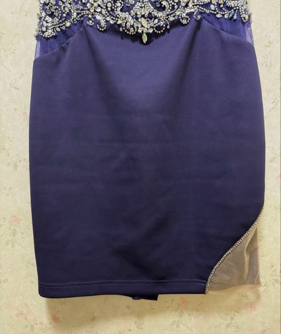 AngelR 紫ドレス キャバドレス Mサイズ ミニドレス　エンジェルアール