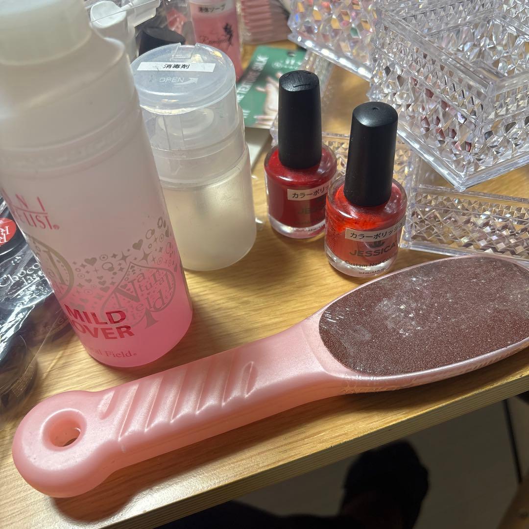 ネイルアート用品セットと教材