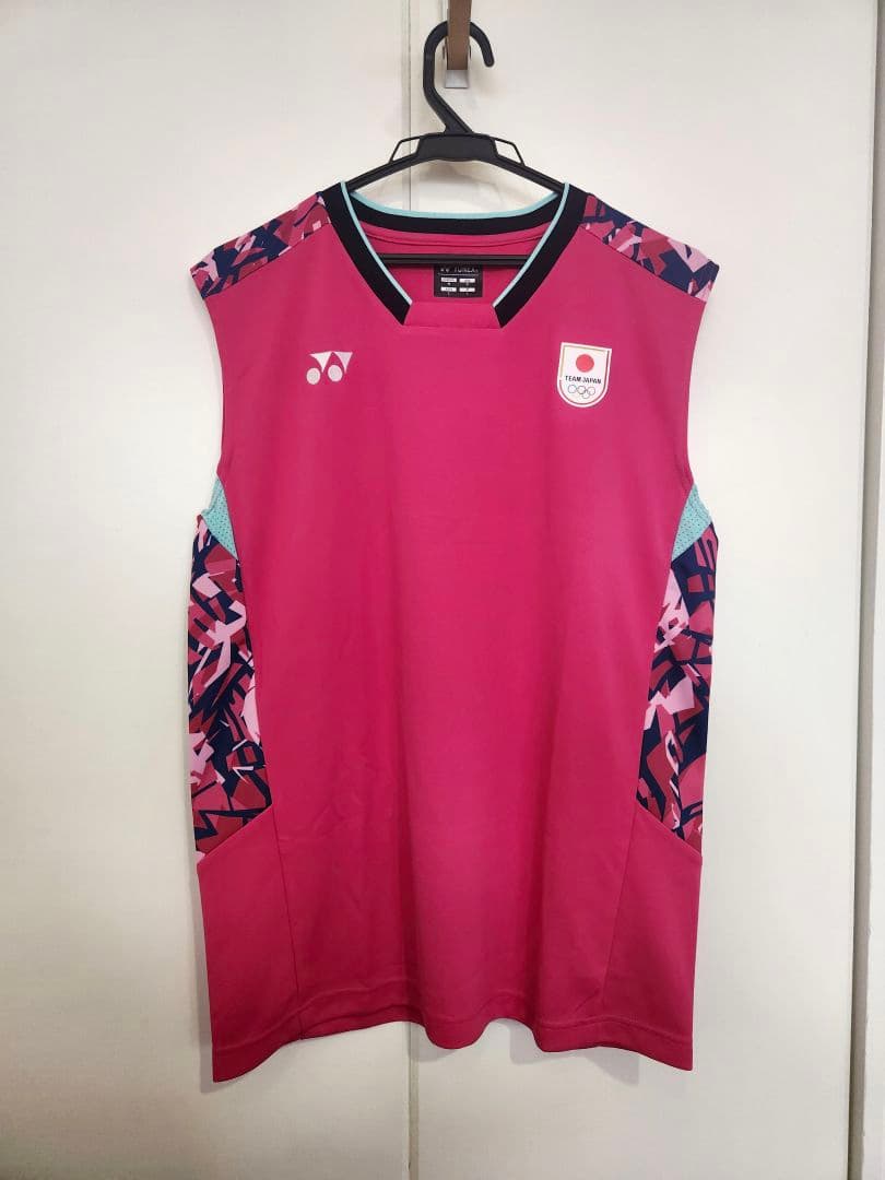 YONEX選手支給非売品 日本代表着用モデル 五輪ノースリーブシャツ桃田賢斗