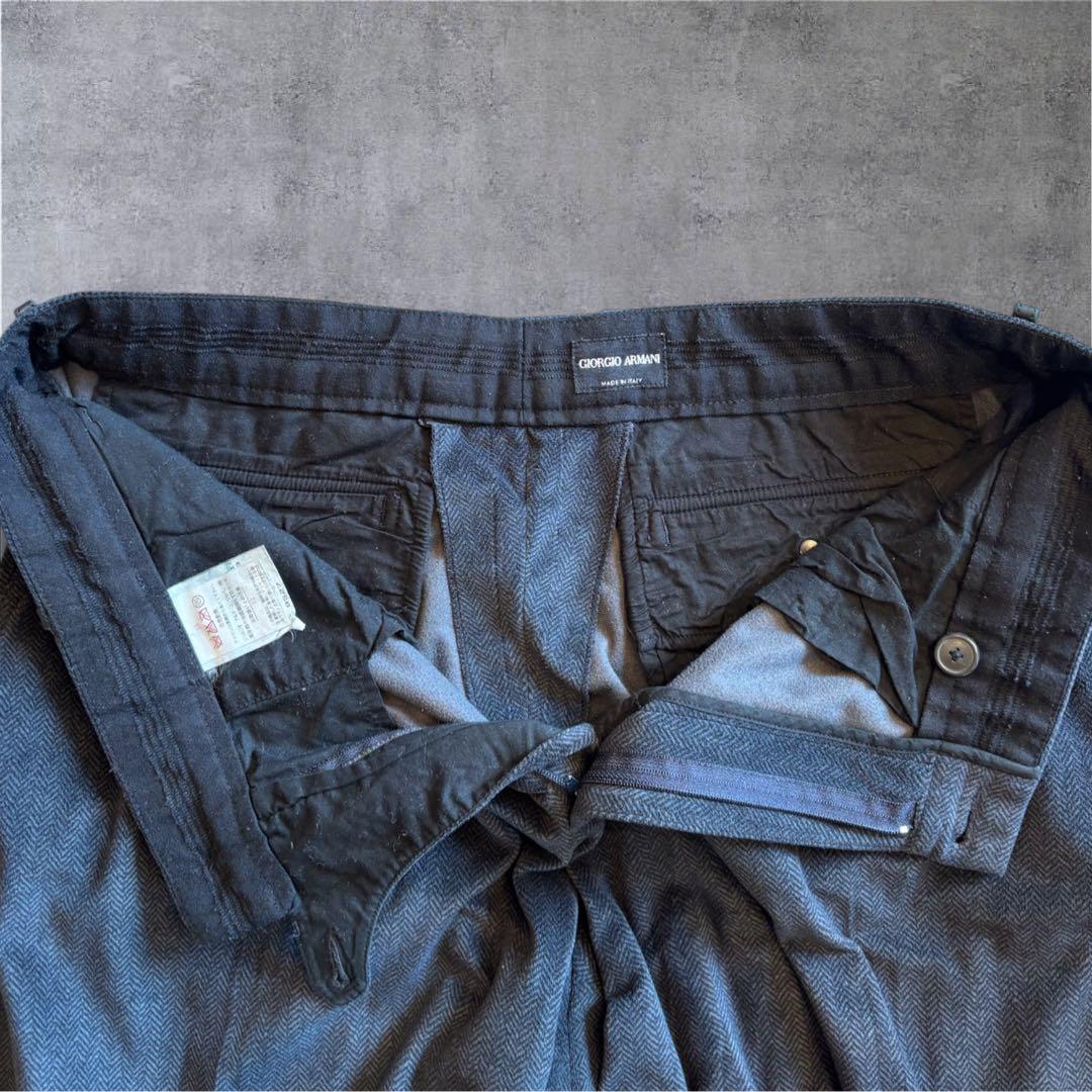 90s GIORGIO ARMANI ベロアスラックス