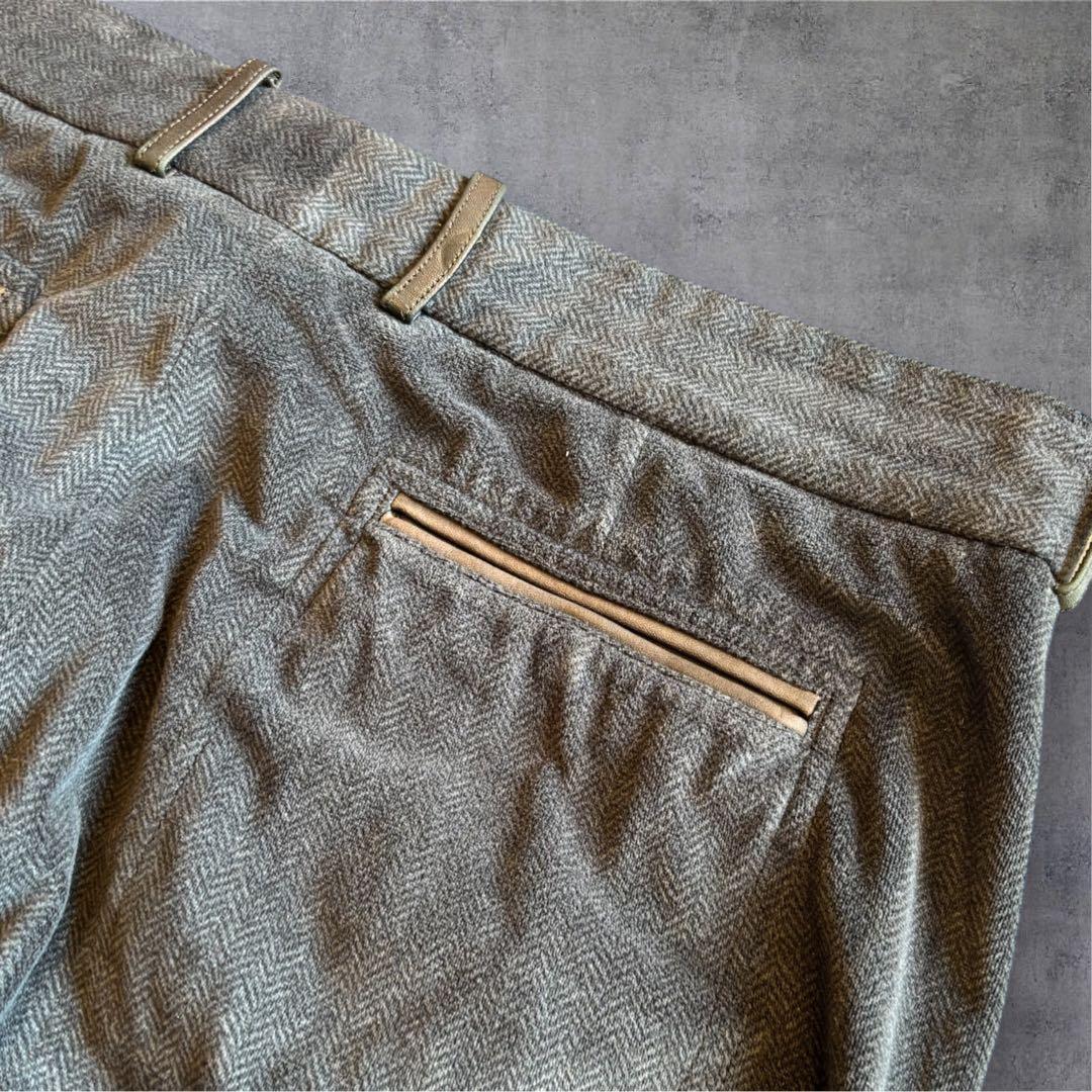 90s GIORGIO ARMANI ベロアスラックス