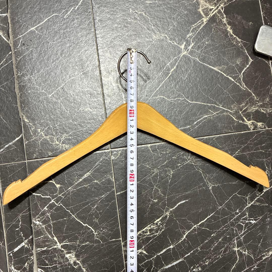 木製　衣類ハンガー 100個セット 約40cm スーツ　ジャケット　なで肩　タヤ