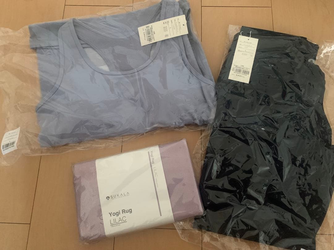 LAVA SUKALA ヨガウェア 上下セット　L ペールブルー　ヨガラグ